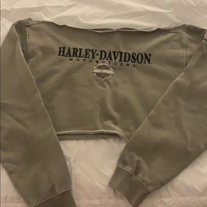 Vintage cropped Harley Davidson sweater